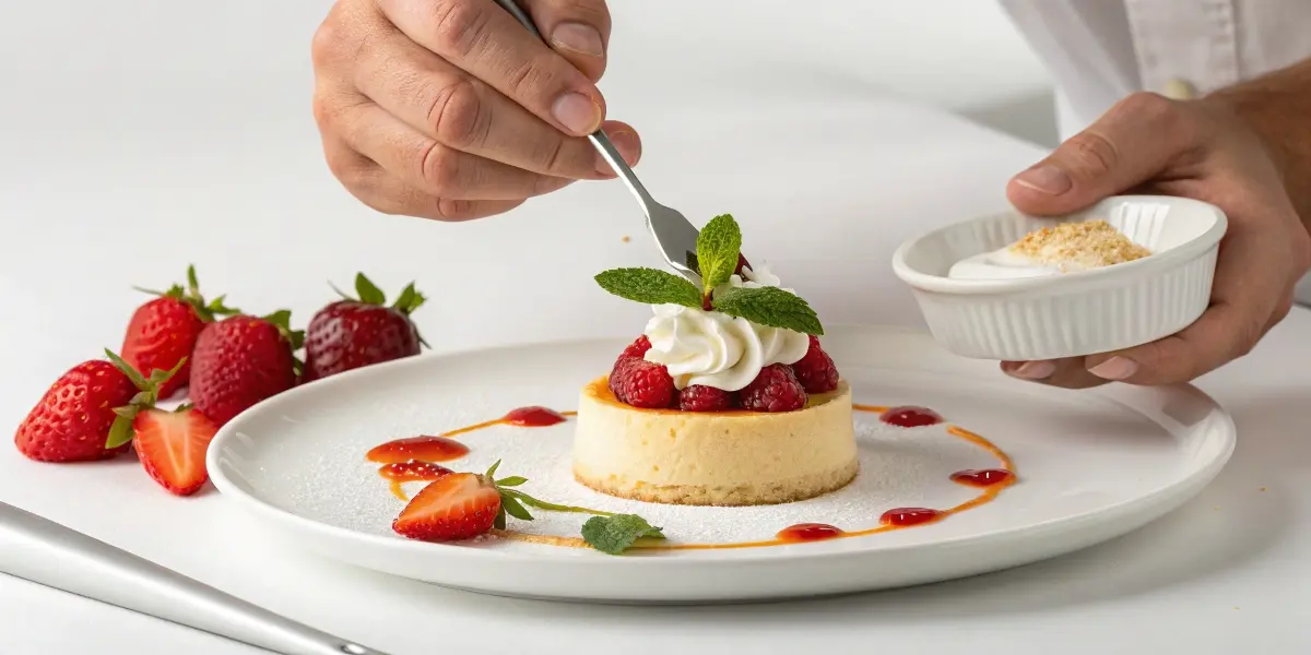 "Proper cooking technique for perfect easy dessert recipes recipe close-up view"