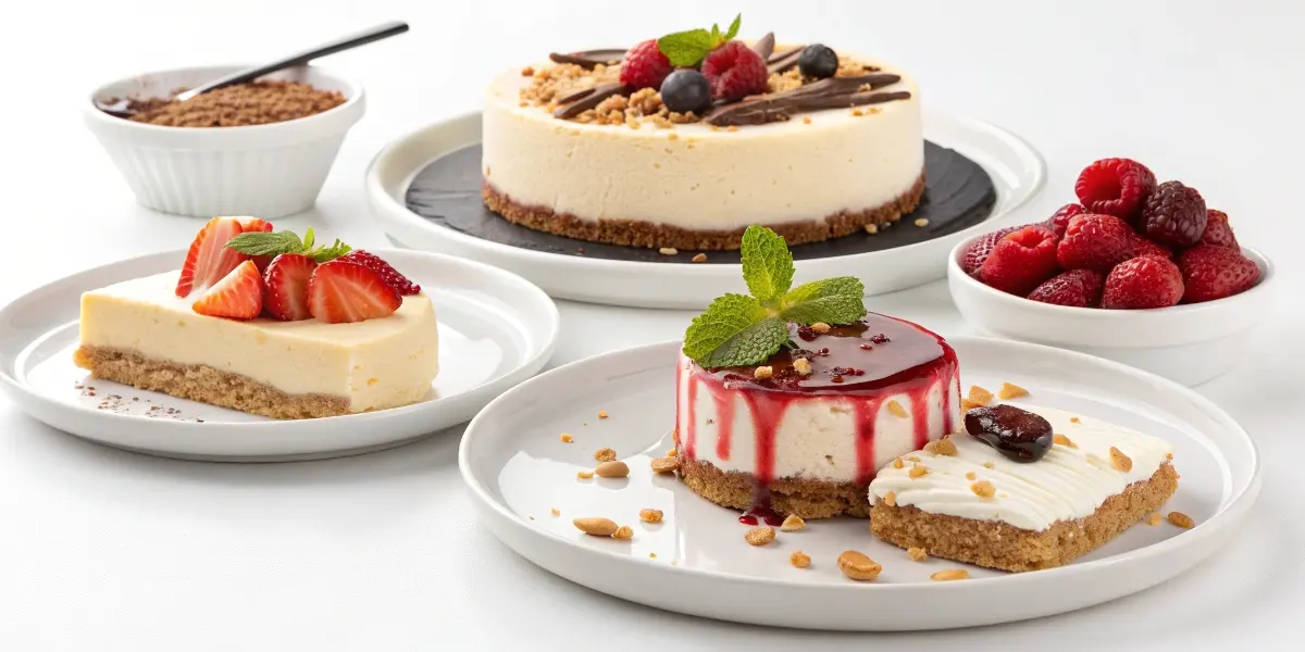 "Perfectly cooked easy dessert recipes with amazing texture and flavor isolated on white background"