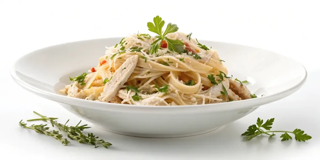 "Beautifully presented shredded chicken recipes ready to serve and enjoy"