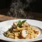 baked feta pasta with chicken featured