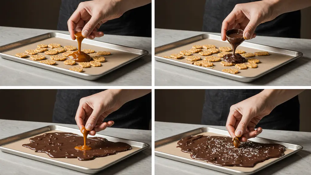 Christmas Crack Recipe 2 Step-by-step preparation process for Christmas Crack Recipe shown naturally