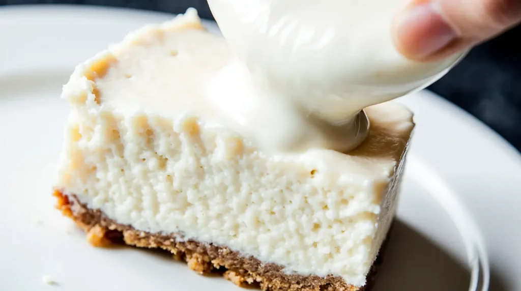 Cottage Cheese Cheesecake Recipe No Bake 3 Close-up view of cottage cheese cheesecake recipe no bake creamy texture forming