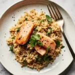 salmon fried rice featured