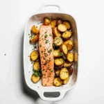 wp recipe maker baked salmon with potatoes