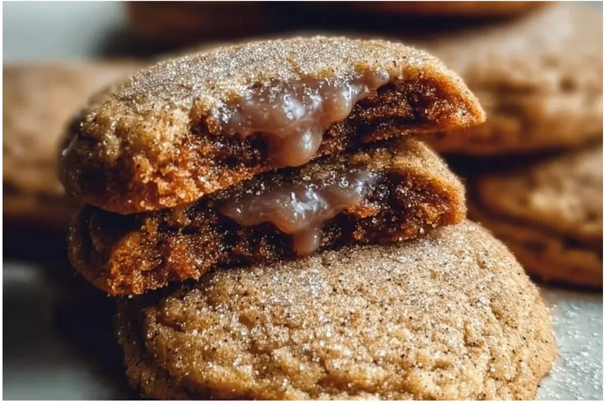 Homemade Brown Sugar Cinnamon Cookies on a baking sheet