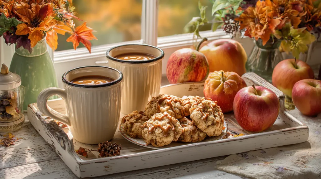 Candy Apple Cookies 5 Candy Apple Cookies served as a festive fall dessert