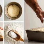 gluten free baking recipe step by step collage