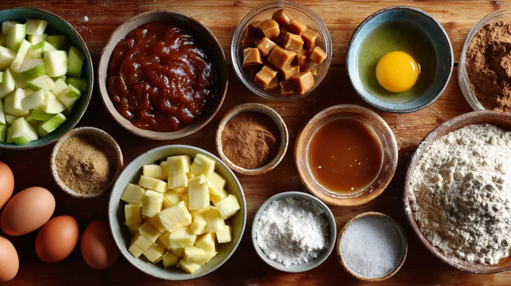 Candy Apple Cookies 1 Ingredients for Candy Apple Cookies: apples, caramel, sugar