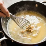 mixing butter garlic dipping sauce