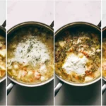 smoked salmon chowder step by step collage