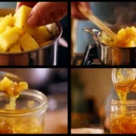 step collage pineapple jam recipe
