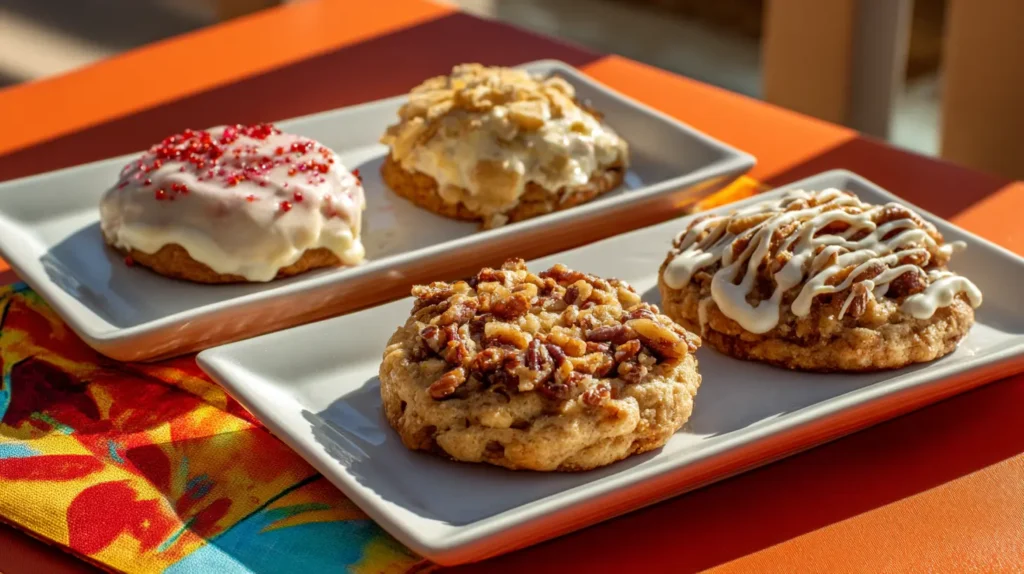 Candy Apple Cookies 4 Candy Apple Cookie variations: frosted, pecan, apple chip