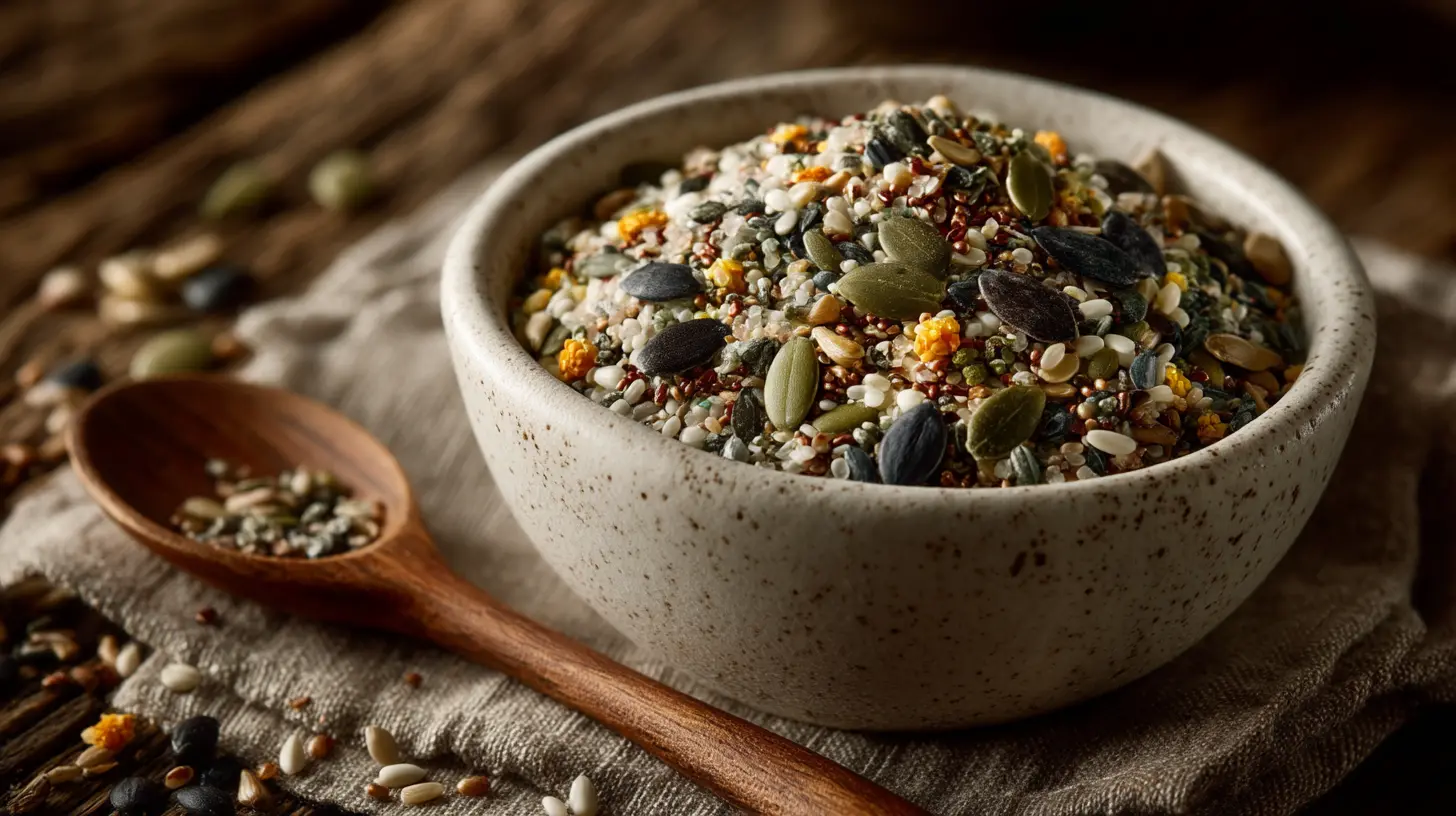 bariatric seed recipe blend with chia flax hemp pumpkin sunflower seeds