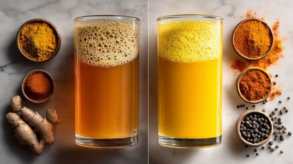 basic vs brazilian zepbound recipe comparison enhanced formula turmeric difference