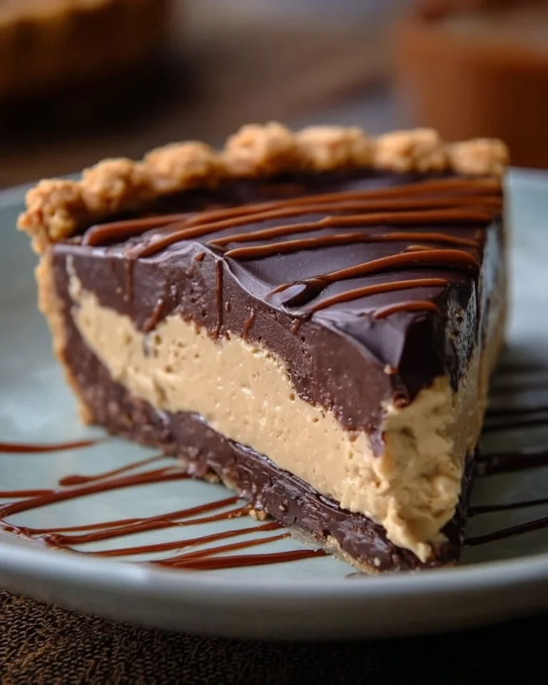 Chocolate Peanut Butter Pie 5 Delicious Chocolate Peanut Butter Pie topped with whipped cream and chocolate drizzle