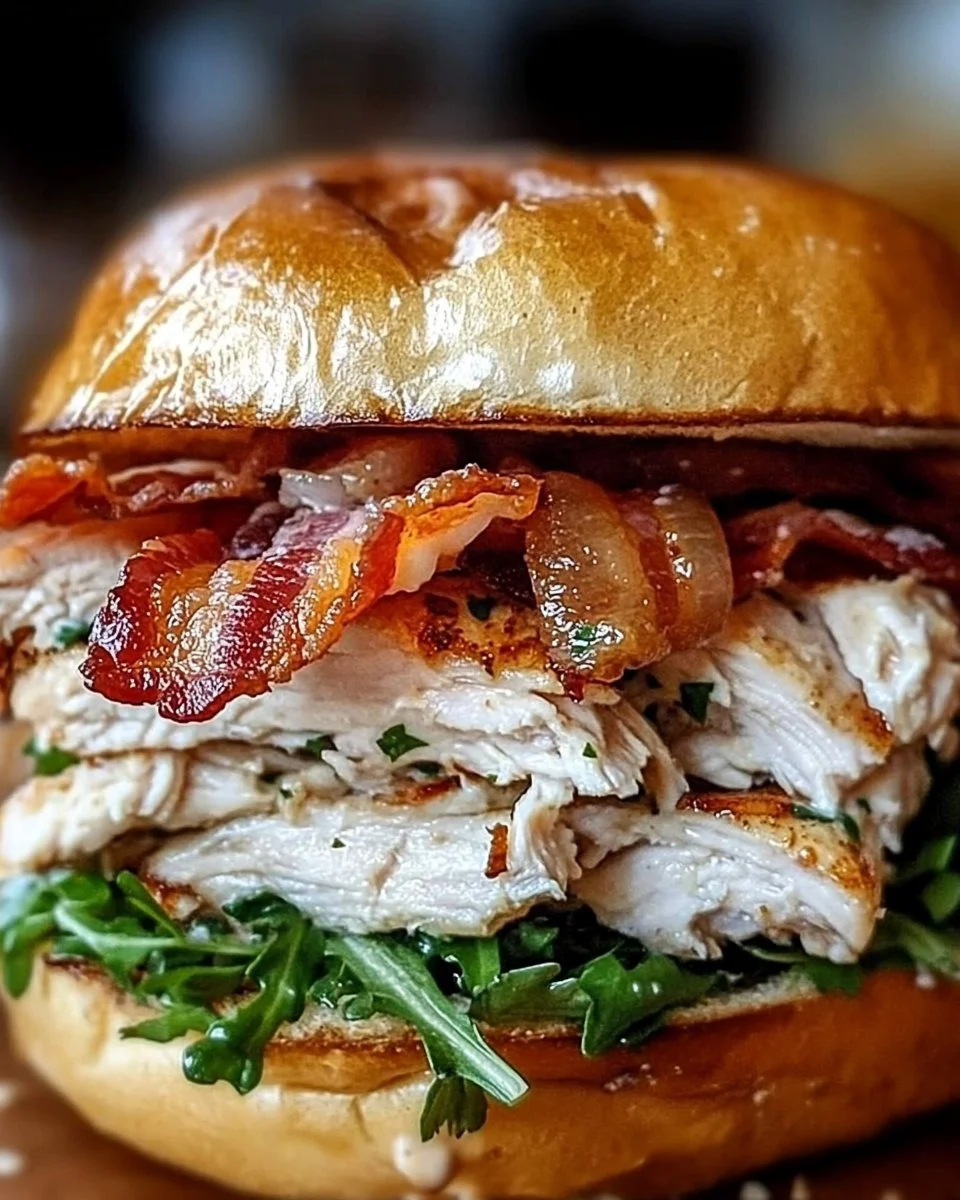 Chopped Chicken Bacon Ranch Sandwich - a quick and flavorful meal option