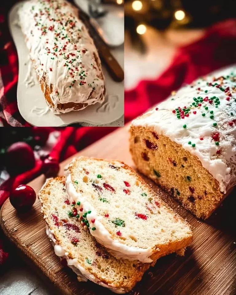 Homemade Christmas bread decorated with festive ornaments and spices.
