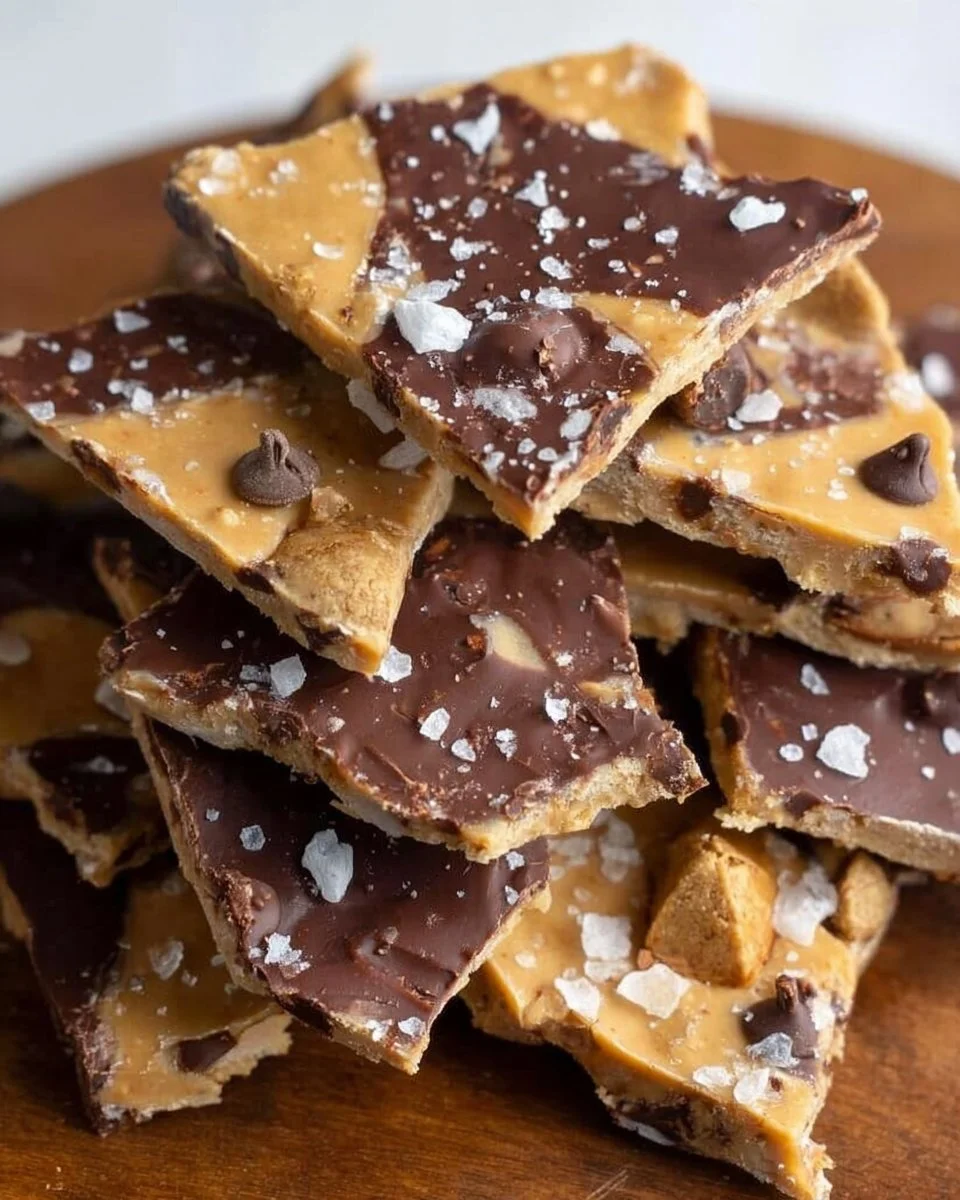 Healthy cookie dough bark made with natural ingredients