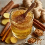 natural zepbound recipe finished drink with ginger and cinnamon ready to consume before meals