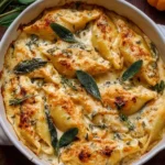 Pumpkin & Gouda Stuffed Shells With Brown Butter & Sage Alfredo Sauce 2 pumpkin gouda stuffed shells with brown butter 2025 12 04 142641 150x150 1