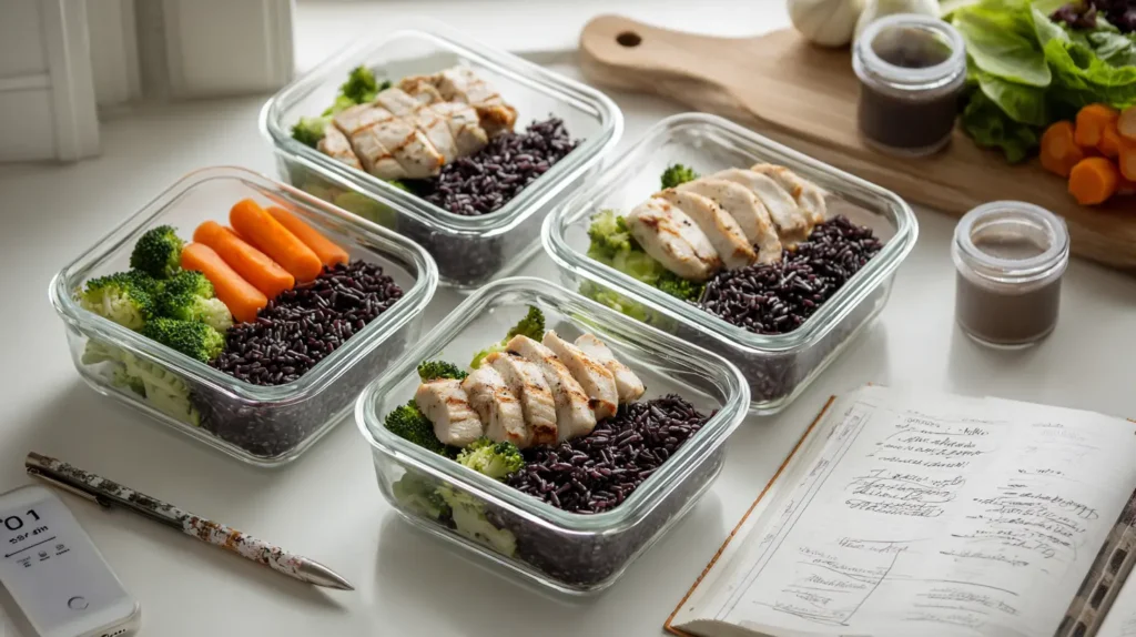 rice method diet menu meal prep weekly planning weight loss