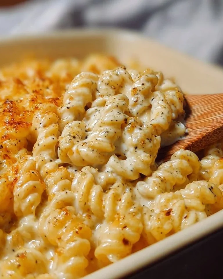 Creamy Boursin Mac and Cheese served in a bowl, garnished with herbs.