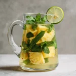 pineapple mint detox water recipe tropical infused water for weight loss